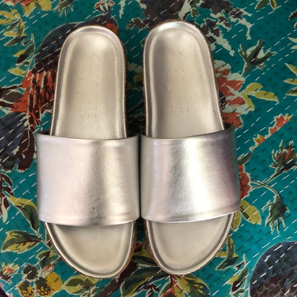 Beautiful leather slides